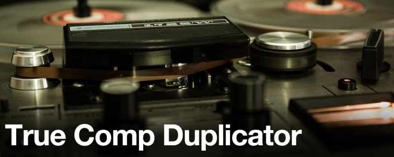 [汉化版]AE脚本-合成复制True Comp Duplicator-v3.9.14-火车啦啦